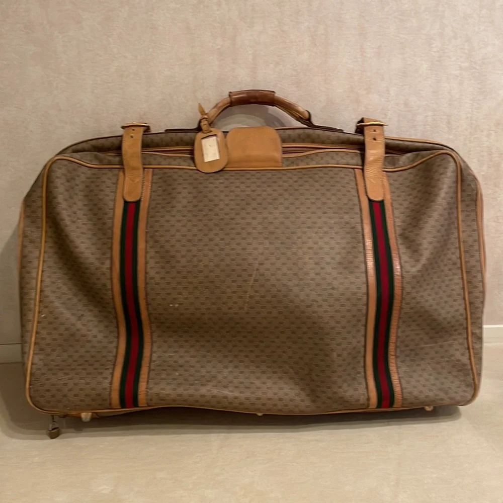 GUCCI VINTAGE large suitcase - Picture 4 of 16